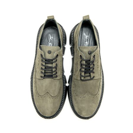 Muške kožne plitke cipele John-Richardo-21337 zelene ravne - Kupite odmah na Creator.rs -